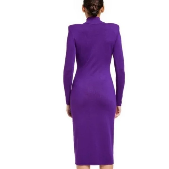 Sergio Hudson Sweater Purple Dress, Various Sizes-NWT - Picture 8 of 11